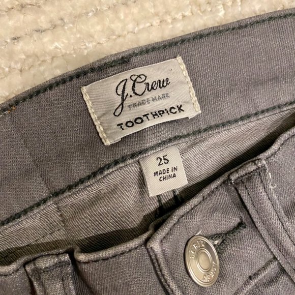 J. Crew Grey Toothpick Jeans - Picture 5 of 8